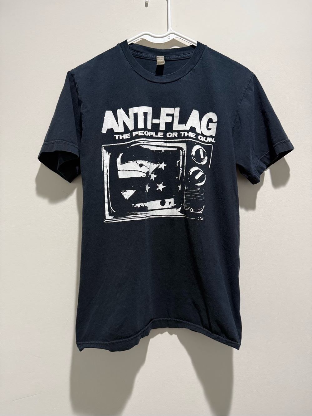 Gildan Black Anti-Flag The People Or The Gun Band Tee Shirt